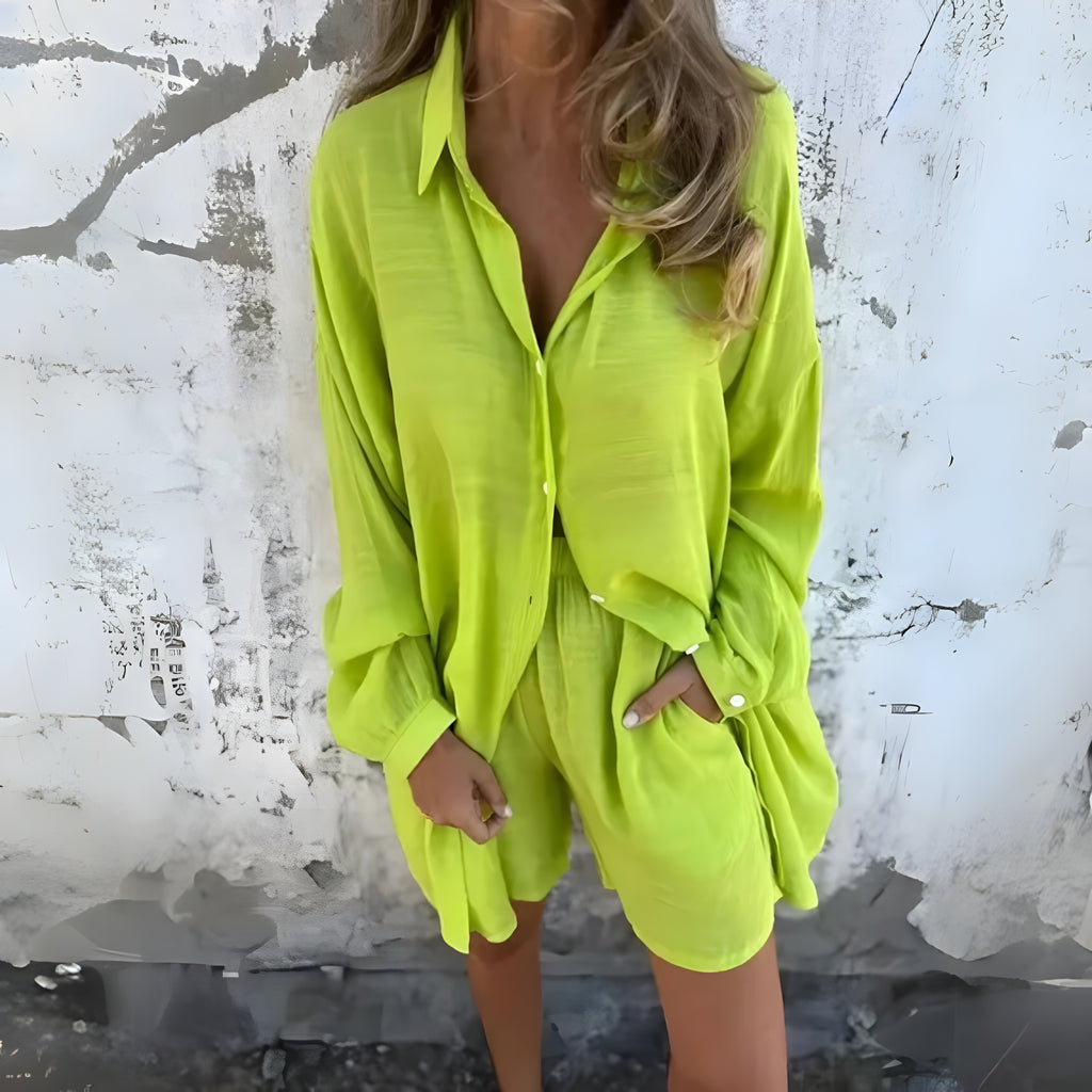 NORAH™ SET | BLUS & SHORTS | ENKELT, MÅNGSIDIGT & STILRENT