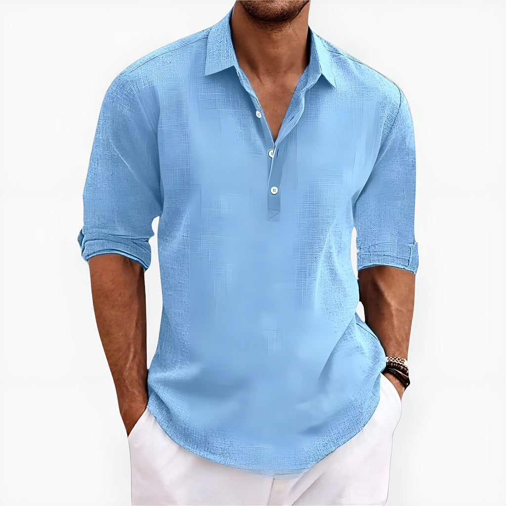 Elias™ | Lättviktig Skjorta för Avslappnad Elegans