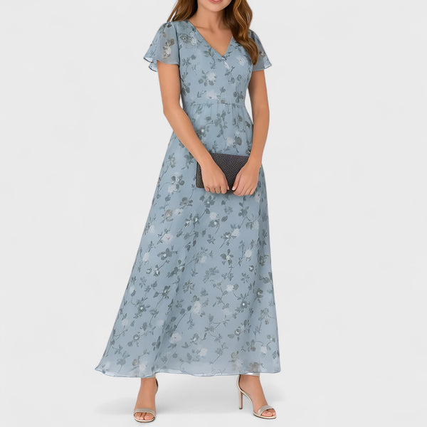 ELVIRA™  ELEGANT MAGDÖLJANDE SOMMARKLÄNNING