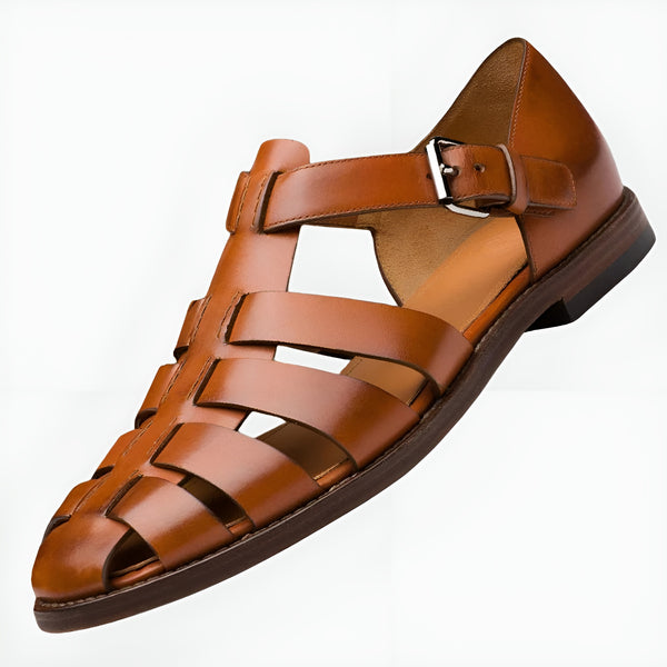 ALFRED™ | ROBUST LÄDERSANDAL MED TIDLÖS GLADIATORSTIL