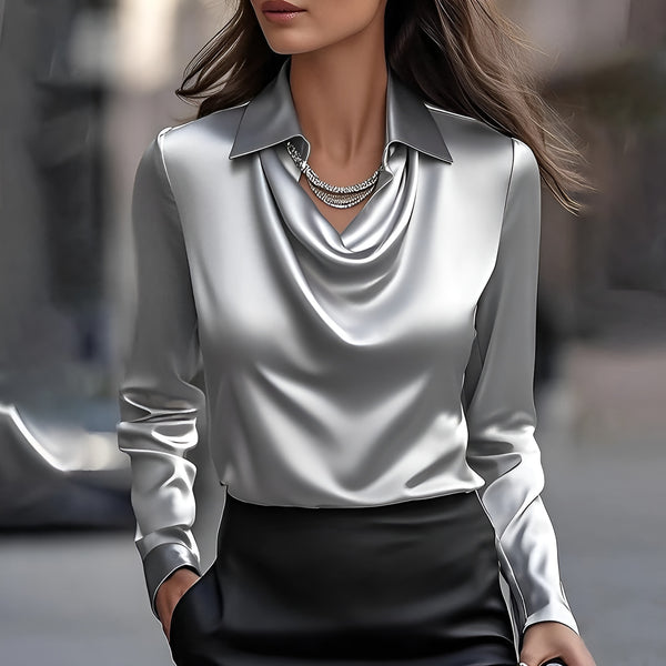MADELENE™ | ELEGANT BLUS MED SUBTILT SKIMMER – FÖR EN TIDLÖS SOFISTIKATION