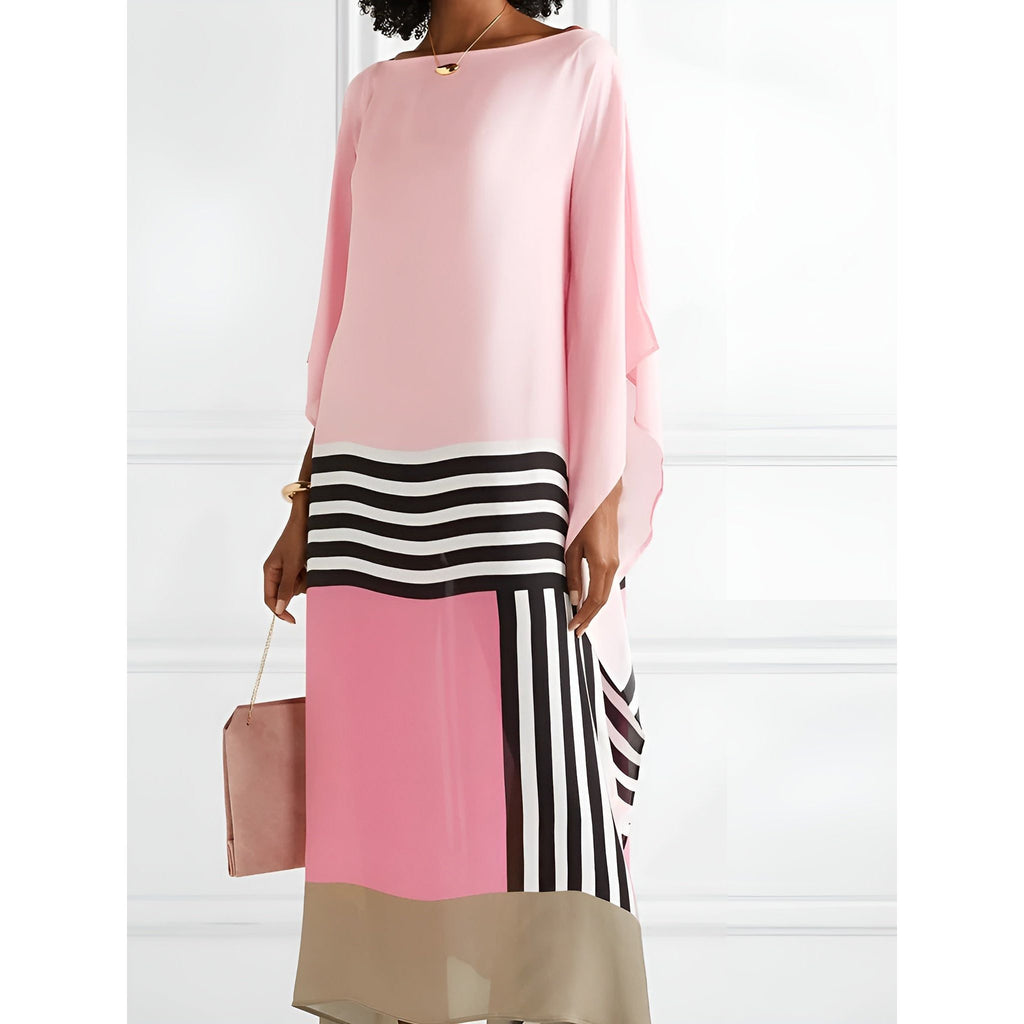 IRIS™ | GEOMETRISK KAFTAN MED ELEGANT FLÖDE