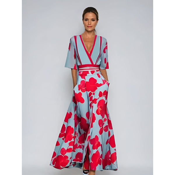 Elin™ | Blommig Klänning – Tidlös Charm & Elegant Stil