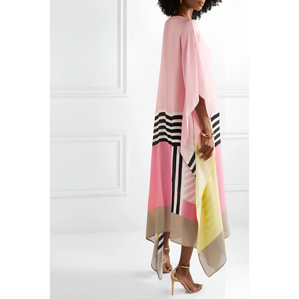 IRIS™ | GEOMETRISK KAFTAN MED ELEGANT FLÖDE